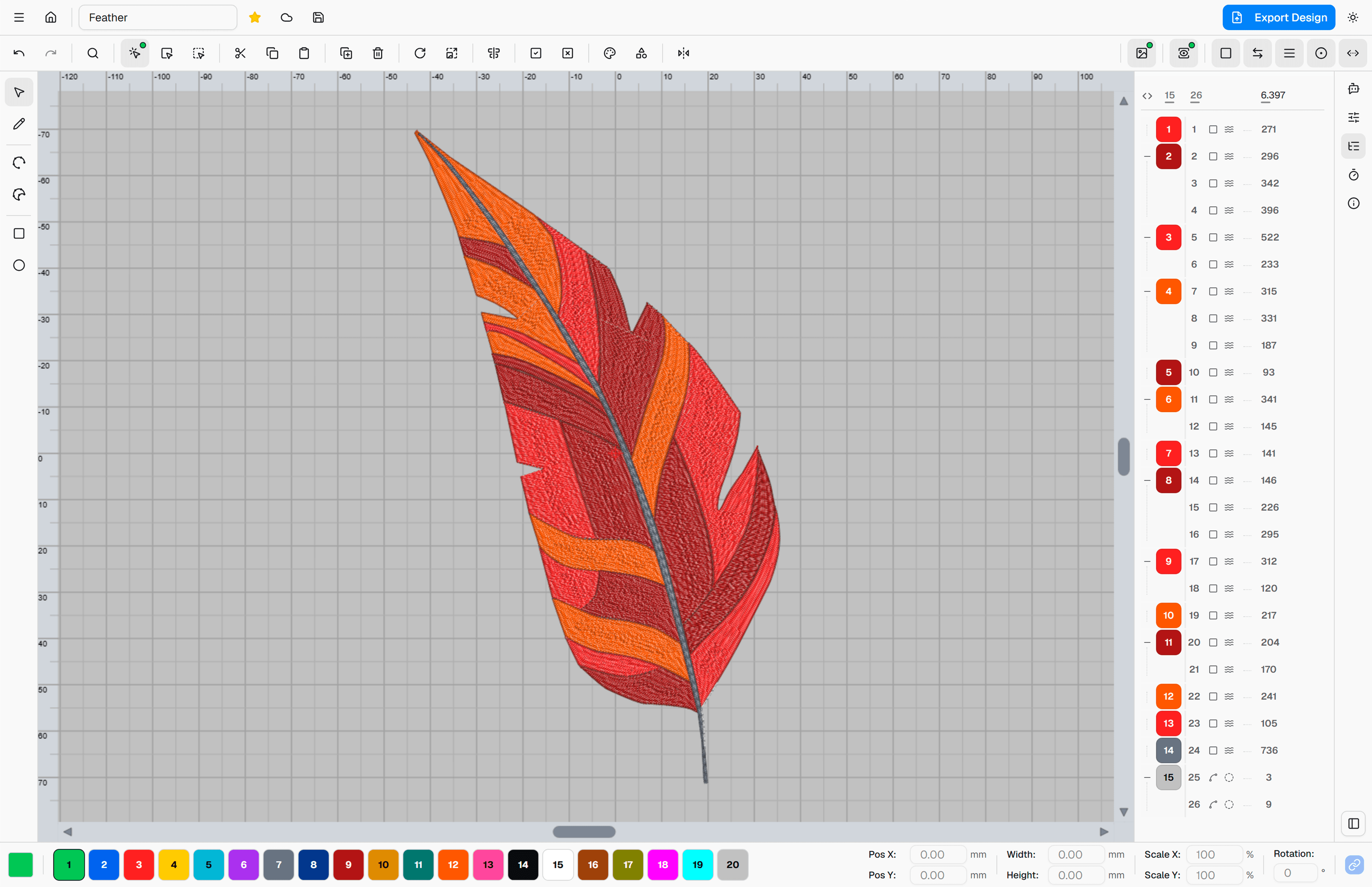 emblly embroidery design editor interface